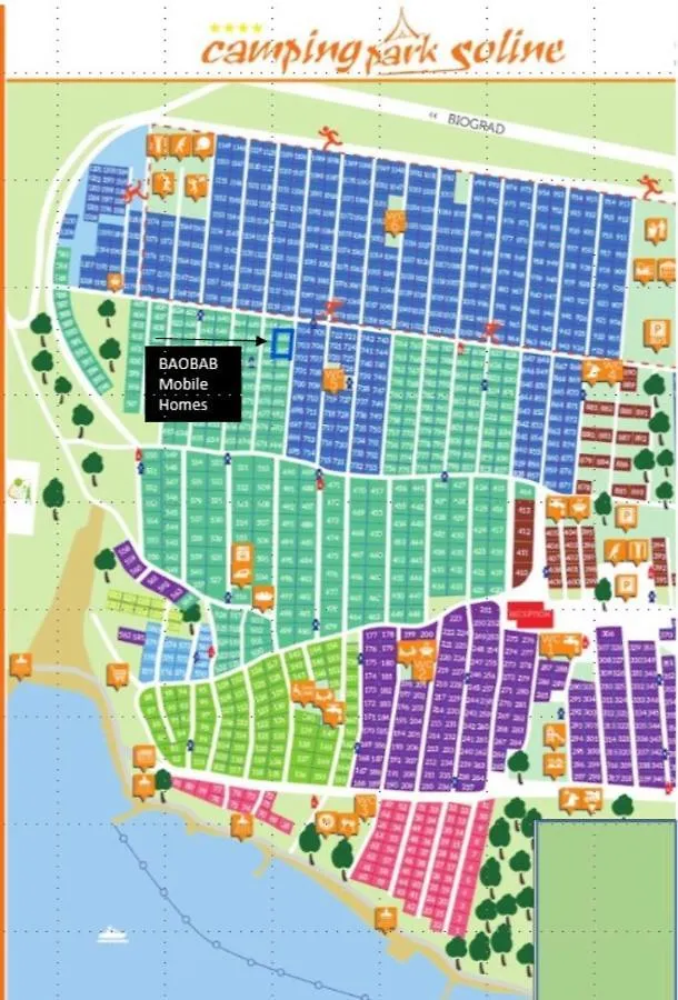 Holiday park Baobab Mobile Homes Biograd Na Moru